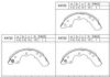 ASIMCO K4720 Brake Shoe Set